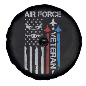 Air Force Veteran Spare Tire Cover Distressed American Flag Retired Dad Grandpa TS10 Print Your Wear