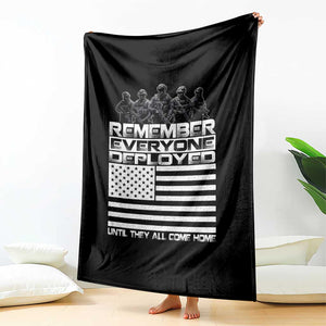 R.E.D Friday Throw Blanket Remember Everyone Deployed Military US Flag TS10 Print Your Wear