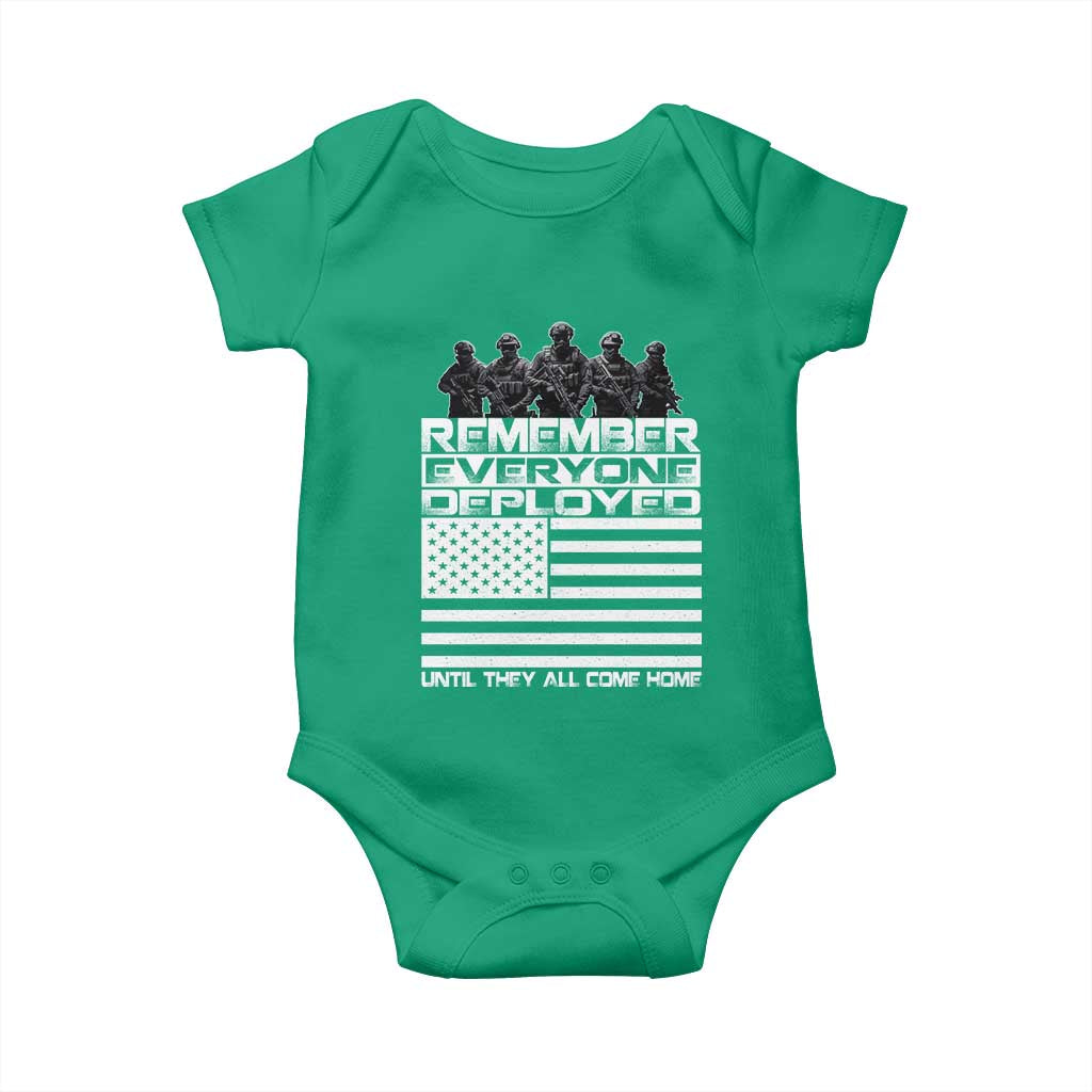 R.E.D Friday Baby Onesie Remember Everyone Deployed Military US Flag TS10 Irish Green Print Your Wear