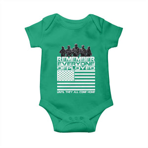 R.E.D Friday Baby Onesie Remember Everyone Deployed Military US Flag TS10 Irish Green Print Your Wear