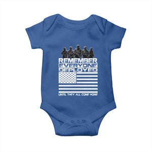 R.E.D Friday Baby Onesie Remember Everyone Deployed Military US Flag TS10 Royal Blue Print Your Wear