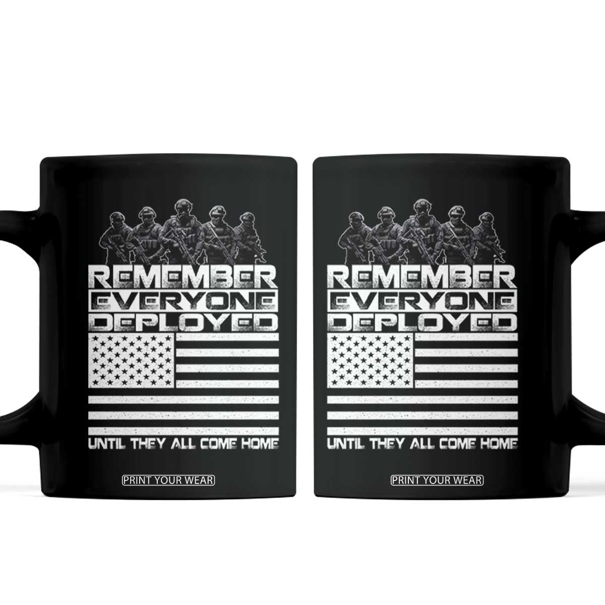 R.E.D Friday Coffee Mug Remember Everyone Deployed Military US Flag TS10 Black Print Your Wear