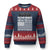 R.E.D Friday Ugly Christmas Sweater Remember Everyone Deployed Military US Flag - Print Your Wear