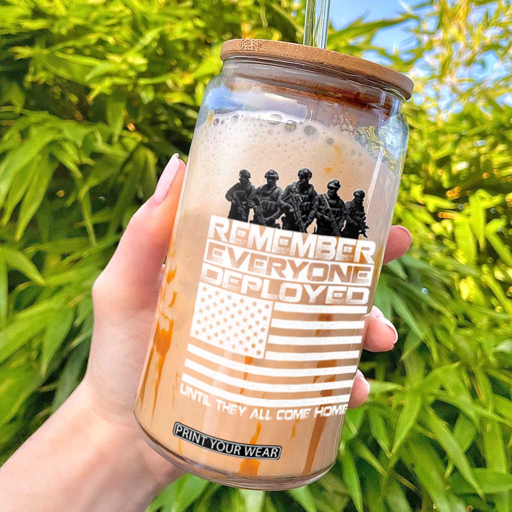 R.E.D Friday Glass Can Remember Everyone Deployed Military US Flag TS10 Black Print Your Wear