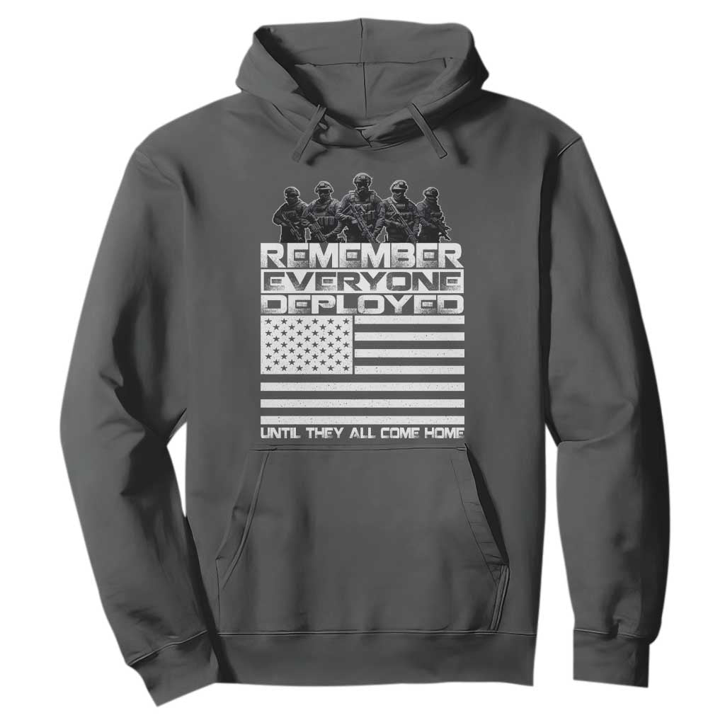 R.E.D Friday Hoodie Remember Everyone Deployed Military US Flag TS10 Dark Heather Print Your Wear