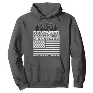 R.E.D Friday Hoodie Remember Everyone Deployed Military US Flag TS10 Dark Heather Print Your Wear