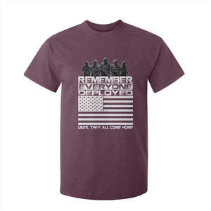 R.E.D Friday T Shirt For Kid Remember Everyone Deployed Military US Flag TS10 Maroon Print Your Wear