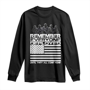 R.E.D Friday Long Sleeve Shirt Remember Everyone Deployed Military US Flag TS10 Black Print Your Wear