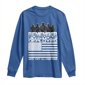 R.E.D Friday Long Sleeve Shirt Remember Everyone Deployed Military US Flag TS10 Royal Blue Print Your Wear