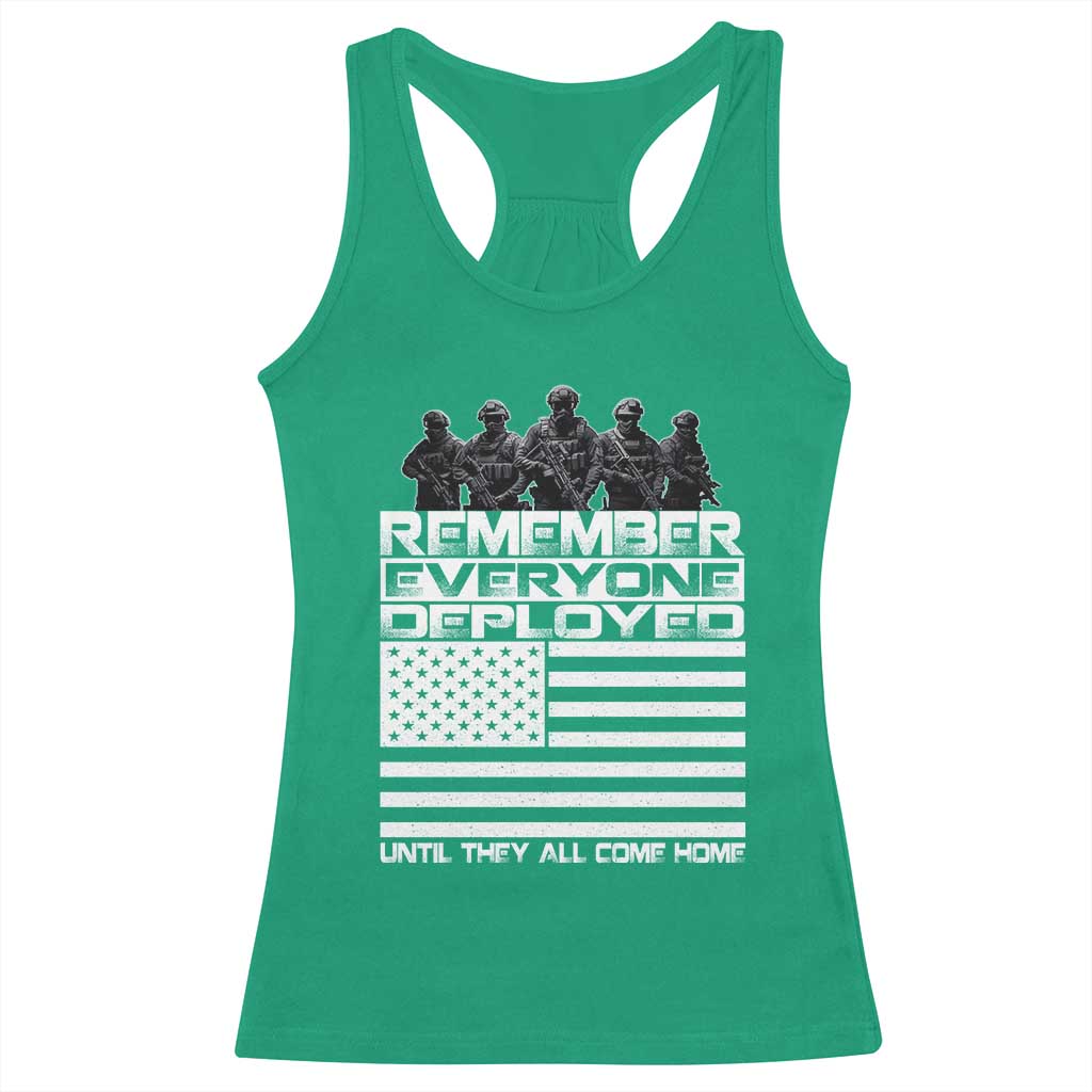 R.E.D Friday Racerback Tank Top Remember Everyone Deployed Military US Flag TS10 Irish Green Print Your Wear