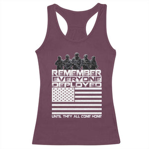 R.E.D Friday Racerback Tank Top Remember Everyone Deployed Military US Flag TS10 Maroon Print Your Wear