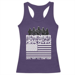 R.E.D Friday Racerback Tank Top Remember Everyone Deployed Military US Flag TS10 Purple Print Your Wear