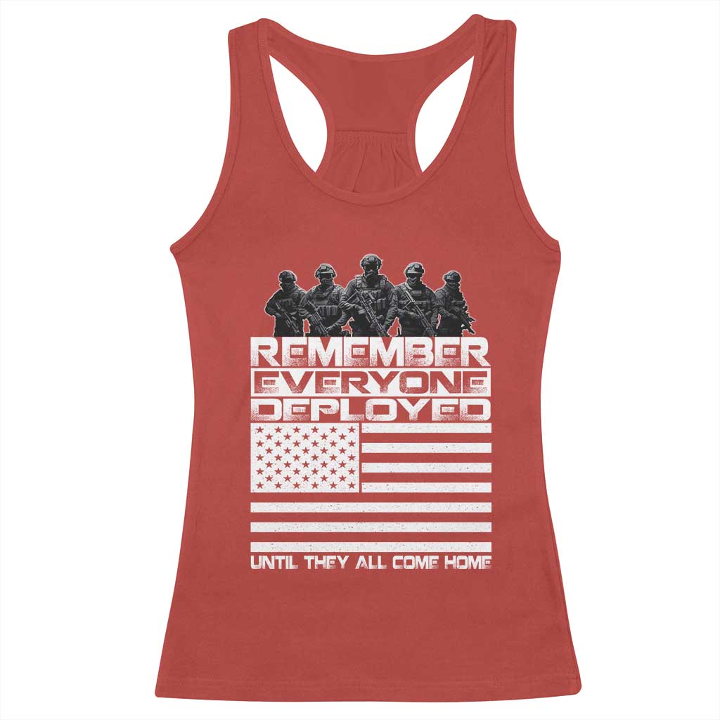 R.E.D Friday Racerback Tank Top Remember Everyone Deployed Military US Flag TS10 Red Print Your Wear