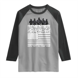 R.E.D Friday Raglan Shirt Remember Everyone Deployed Military US Flag TS10 Sport Gray Black Print Your Wear