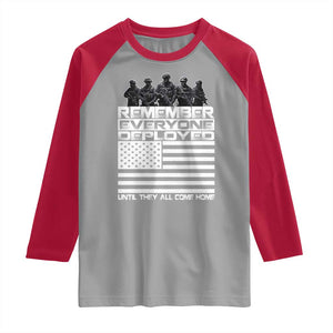R.E.D Friday Raglan Shirt Remember Everyone Deployed Military US Flag TS10 Sport Gray Red Print Your Wear