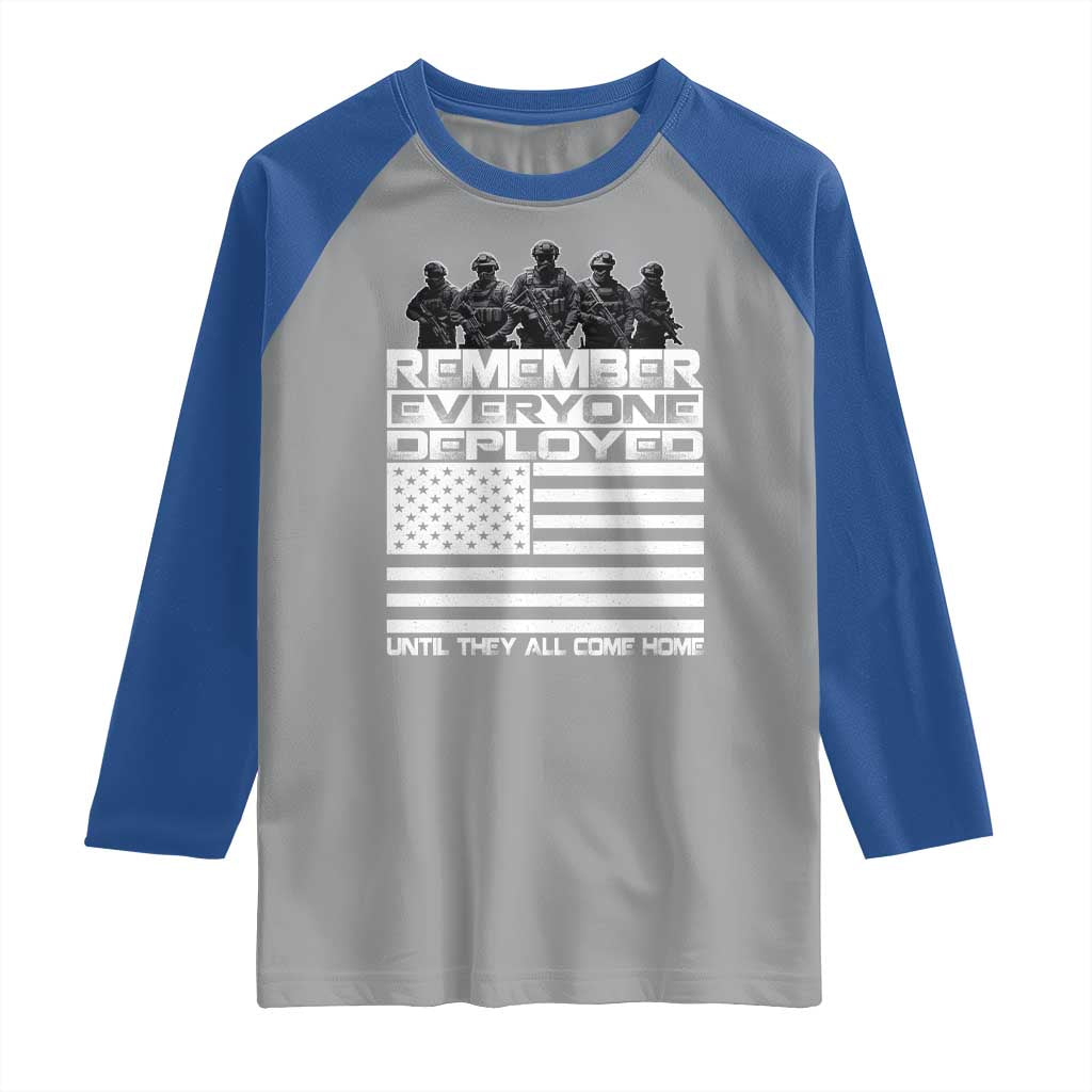 R.E.D Friday Raglan Shirt Remember Everyone Deployed Military US Flag TS10 Sport Gray Royal Print Your Wear