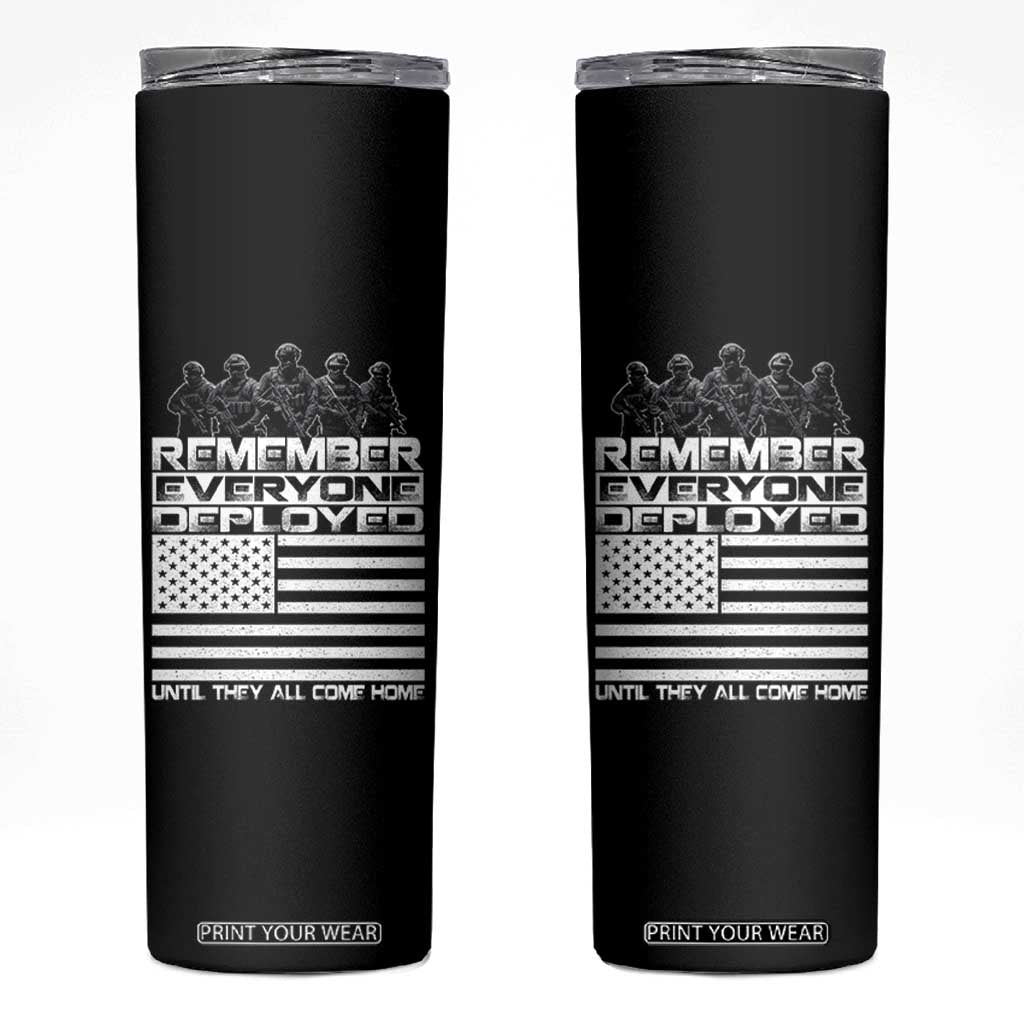 R.E.D Friday Skinny Tumbler Remember Everyone Deployed Military US Flag TS10 Black Print Your Wear
