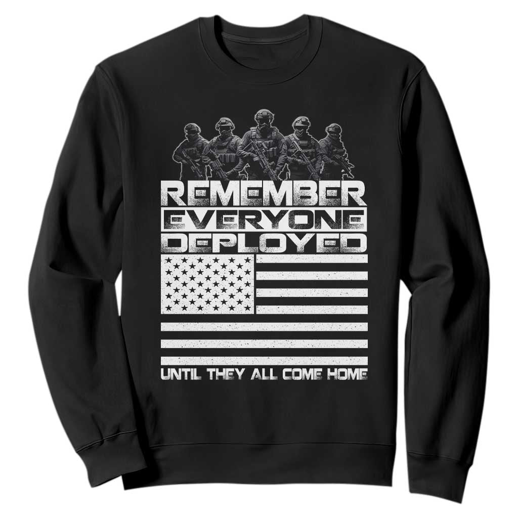 R.E.D Friday Sweatshirt Remember Everyone Deployed Military US Flag TS10 Black Print Your Wear