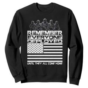 R.E.D Friday Sweatshirt Remember Everyone Deployed Military US Flag TS10 Black Print Your Wear