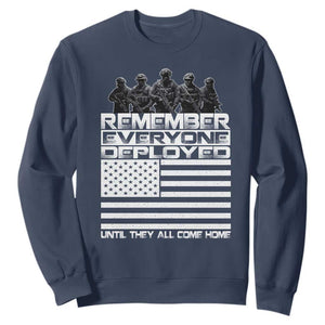 R.E.D Friday Sweatshirt Remember Everyone Deployed Military US Flag TS10 Navy Print Your Wear