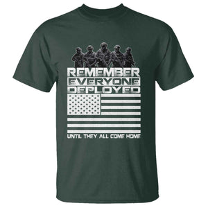 R.E.D Friday T Shirt Remember Everyone Deployed Military US Flag TS10 Dark Forest Green Print Your Wear