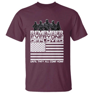 R.E.D Friday T Shirt Remember Everyone Deployed Military US Flag TS10 Maroon Print Your Wear