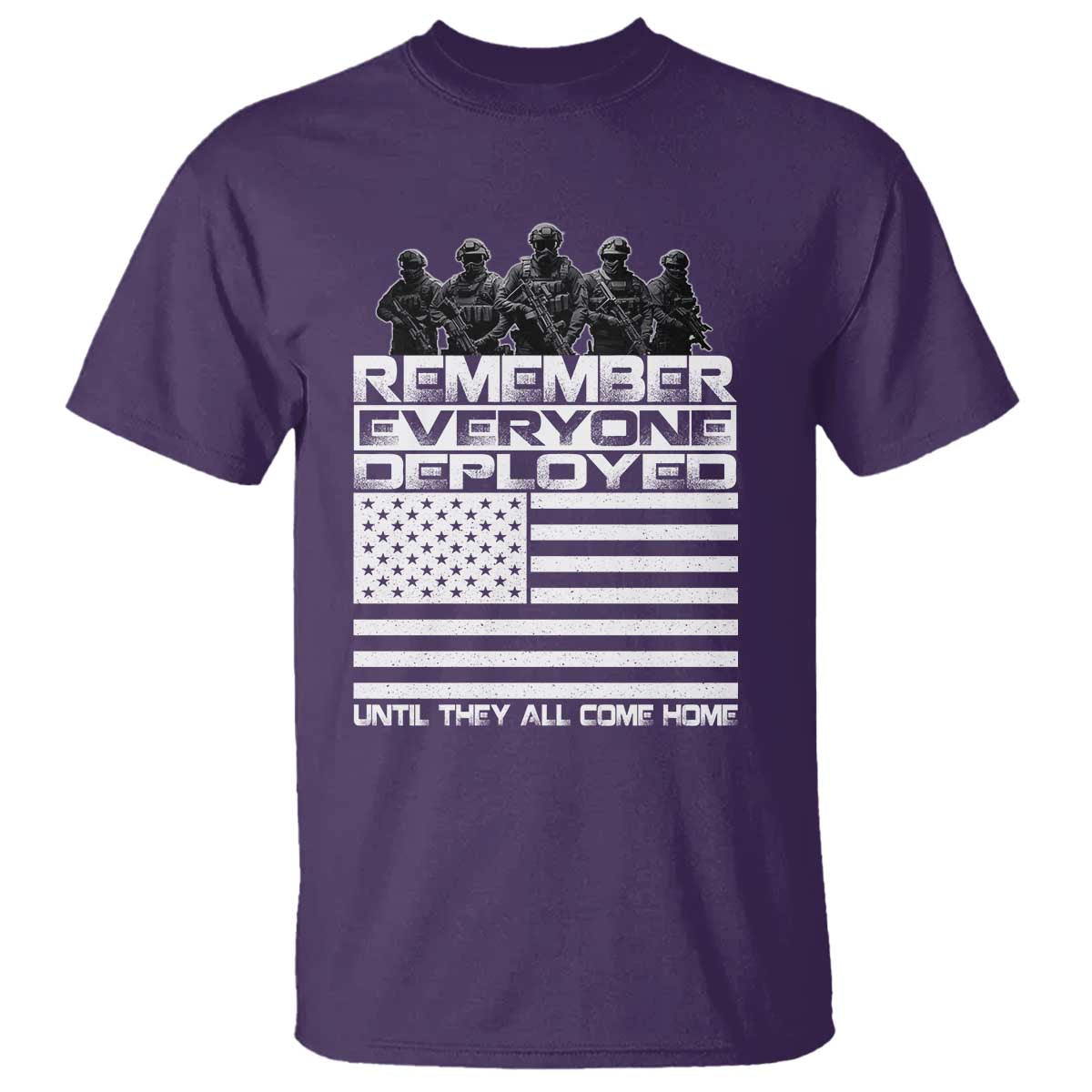 R.E.D Friday T Shirt Remember Everyone Deployed Military US Flag TS10 Purple Print Your Wear