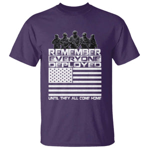 R.E.D Friday T Shirt Remember Everyone Deployed Military US Flag TS10 Purple Print Your Wear