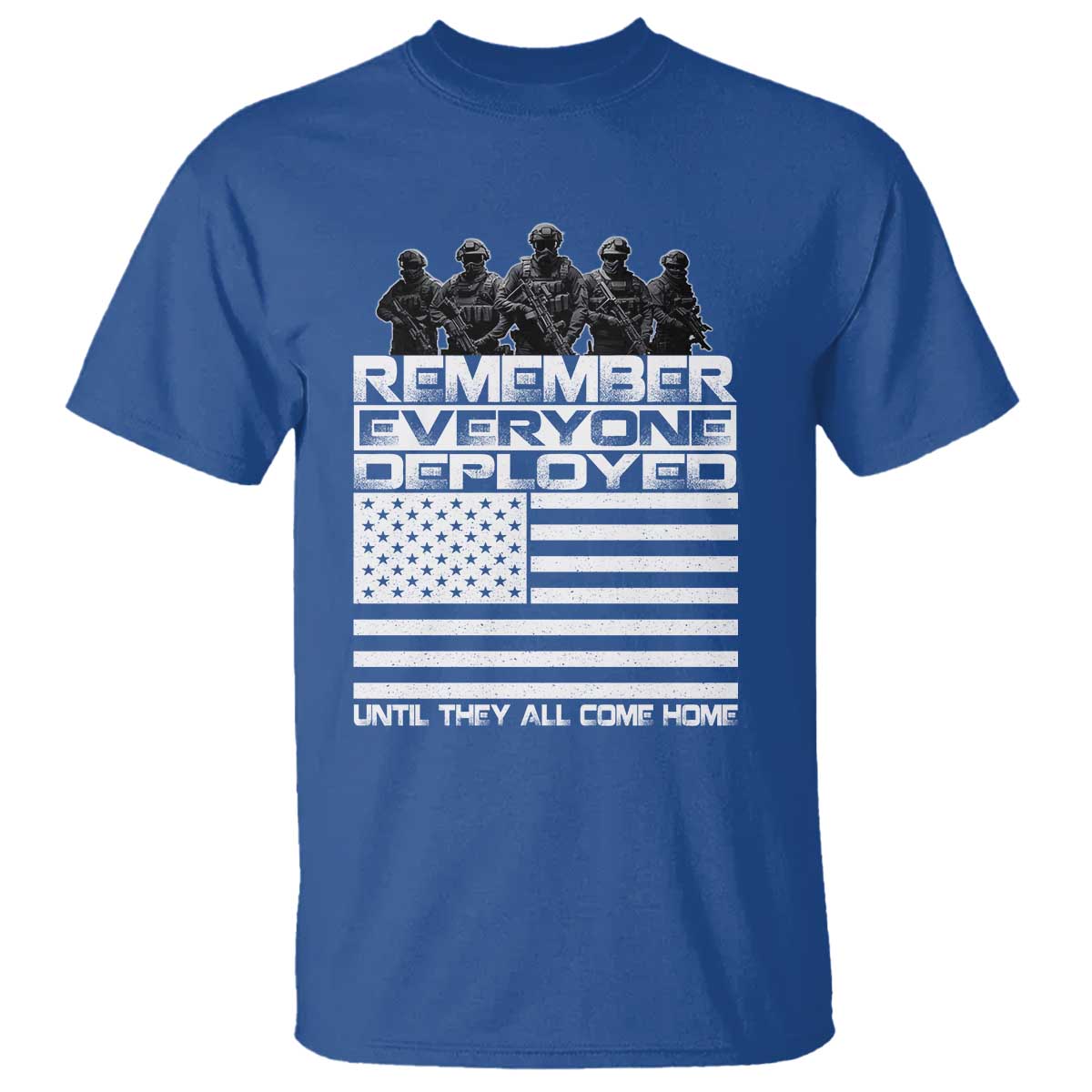 R.E.D Friday T Shirt Remember Everyone Deployed Military US Flag TS10 Royal Blue Print Your Wear