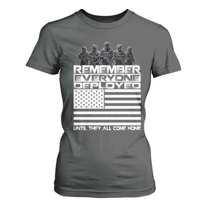 R.E.D Friday T Shirt For Women Remember Everyone Deployed Military US Flag TS10 Dark Heather Print Your Wear