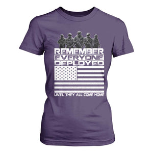R.E.D Friday T Shirt For Women Remember Everyone Deployed Military US Flag TS10 Purple Print Your Wear