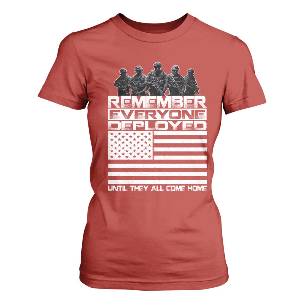 R.E.D Friday T Shirt For Women Remember Everyone Deployed Military US Flag TS10 Red Print Your Wear