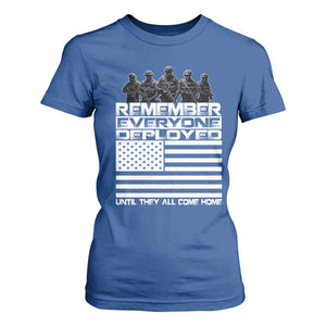 R.E.D Friday T Shirt For Women Remember Everyone Deployed Military US Flag TS10 Royal Blue Print Your Wear