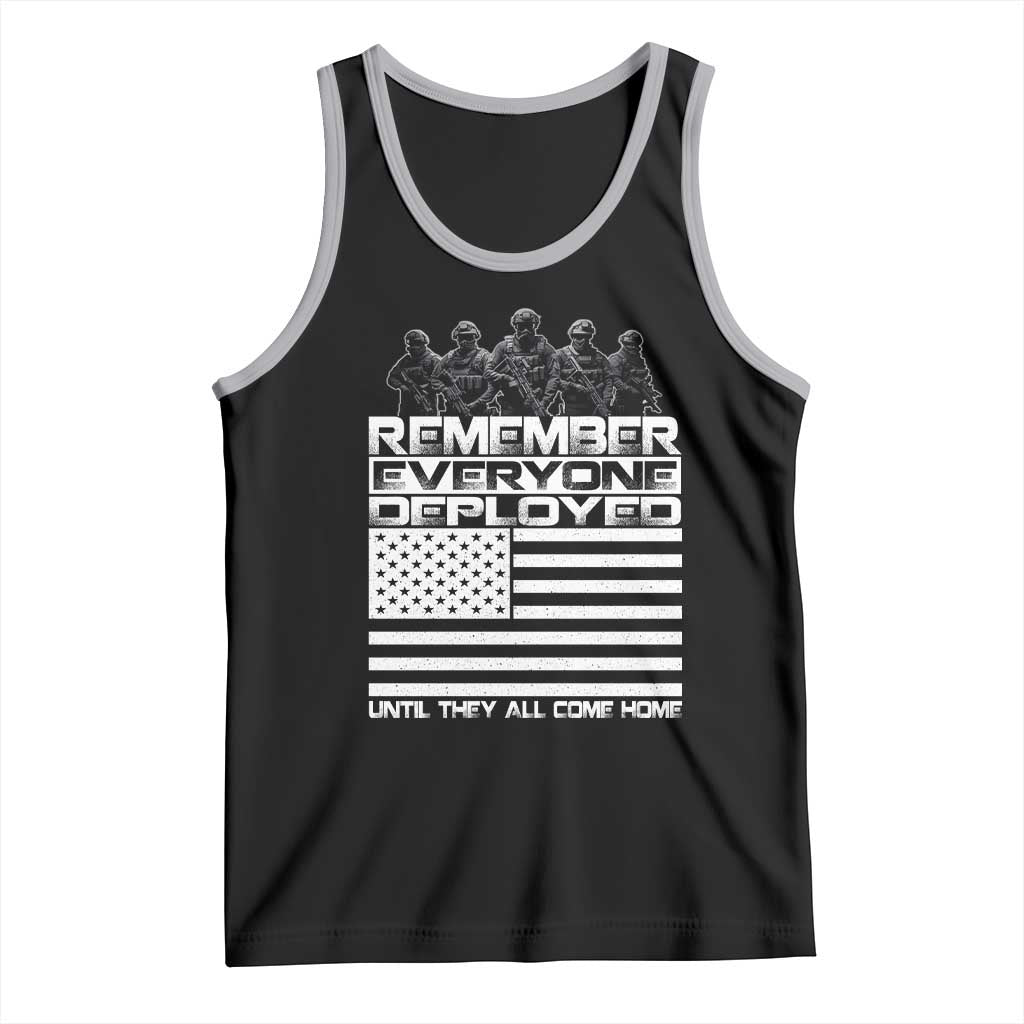 R.E.D Friday Tank Top Remember Everyone Deployed Military US Flag TS10 Black Athletic Heather Print Your Wear