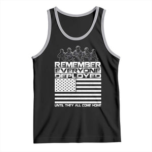 R.E.D Friday Tank Top Remember Everyone Deployed Military US Flag TS10 Black Athletic Heather Print Your Wear