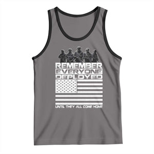 R.E.D Friday Tank Top Remember Everyone Deployed Military US Flag TS10 Deep Heather Black Print Your Wear
