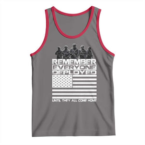 R.E.D Friday Tank Top Remember Everyone Deployed Military US Flag TS10 Deep Heather Red Print Your Wear