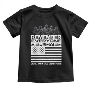 R.E.D Friday Toddler T Shirt Remember Everyone Deployed Military US Flag TS10 Black Print Your Wear