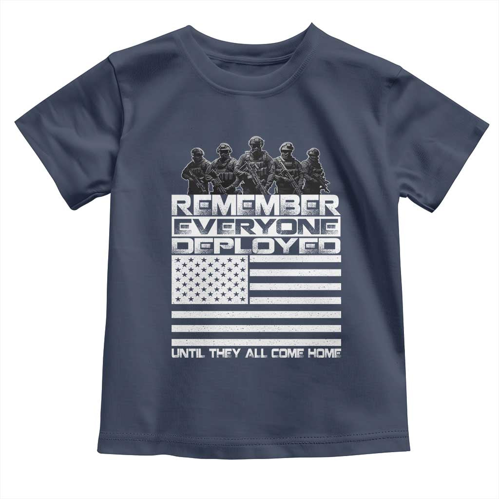 R.E.D Friday Toddler T Shirt Remember Everyone Deployed Military US Flag TS10 Navy Print Your Wear