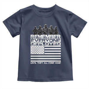 R.E.D Friday Toddler T Shirt Remember Everyone Deployed Military US Flag TS10 Navy Print Your Wear