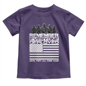 R.E.D Friday Toddler T Shirt Remember Everyone Deployed Military US Flag TS10 Purple Print Your Wear