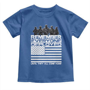 R.E.D Friday Toddler T Shirt Remember Everyone Deployed Military US Flag TS10 Royal Blue Print Your Wear