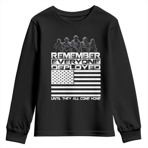 R.E.D Friday Youth Sweatshirt Remember Everyone Deployed Military US Flag TS10 Black Print Your Wear