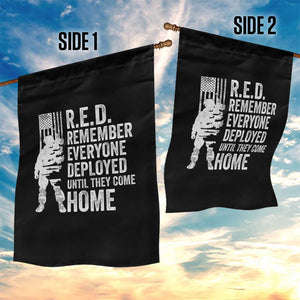 R.E.D Friday Garden Flag Remember Everyone Deployed American Flag Military Supportive TS10 Print Your Wear
