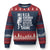 R.E.D Friday Ugly Christmas Sweater Remember Everyone Deployed American Flag Military Supportive - Print Your Wear
