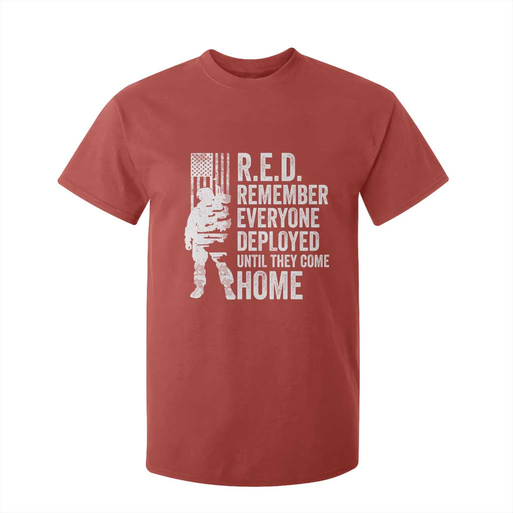 R.E.D Friday T Shirt For Kid Remember Everyone Deployed American Flag Military Supportive TS10 Red Print Your Wear