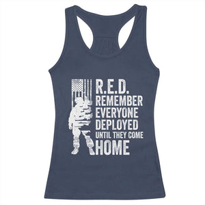 R.E.D Friday Racerback Tank Top Remember Everyone Deployed American Flag Military Supportive TS10 Navy Print Your Wear