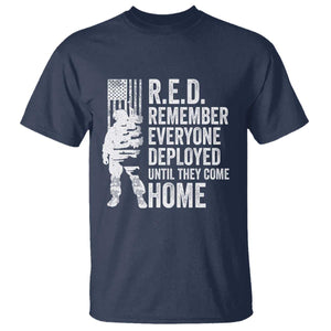 R.E.D Friday T Shirt Remember Everyone Deployed American Flag Military Supportive TS10 Navy Print Your Wear