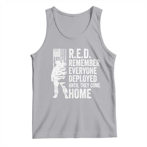 R.E.D Friday Tank Top Remember Everyone Deployed American Flag Military Supportive TS10 Athletic Heather Print Your Wear