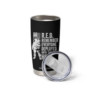 R.E.D Friday Tumbler Cup Remember Everyone Deployed American Flag Military Supportive TS10 Print Your Wear